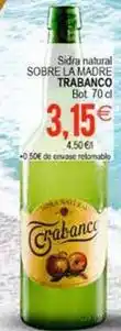 SPAR Trabanco - sidra natural sobre la madre oferta