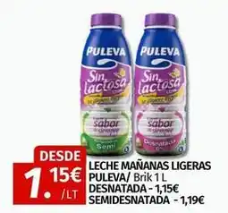 Maskom Supermercados Puleva - leche mananas ligeras oferta