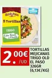 Maskom Supermercados Old el paso - tortillas mejicanas trigo oferta