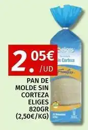 Maskom Supermercados Ifa eliges - pan de molde sin corteza oferta