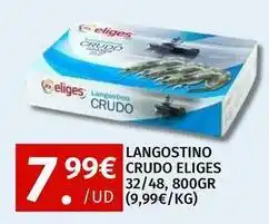 Maskom Supermercados Eliges - langostino crudo oferta