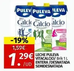 Maskom Supermercados Puleva - leche vitacalcio/brik/esteríasnatada oferta