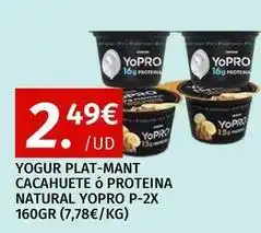 Maskom Supermercados Yopro - yogur plat-mant cacahuete o proteina natural yopro oferta