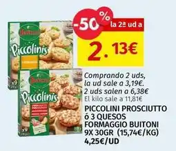Maskom Supermercados Piccolinis - piccolinis prosciutto oferta