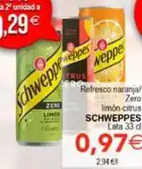 SPAR Schweppes - refresco naranja/zero oferta
