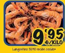 Cash Fresh Langostino 30/40 recién cocido oferta
