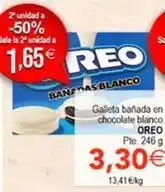 SPAR Oreo - galleta bañada en chocolate blanco oferta