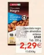 SPAR Spar - chocolate negro con almendras enteras oferta