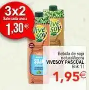 SPAR Vivesoy - bebida de soja natural/ligera oferta
