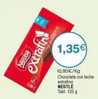 SPAR Nestlé - chocolate con leche extrafino oferta