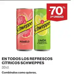 Supercor SCHWEPPES En todos los refrescos cítricos oferta
