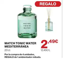 Supercor Match tonic water mediterránea oferta
