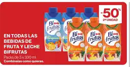 Supercor En todas las bebidas de fruta y leche bifrutas oferta