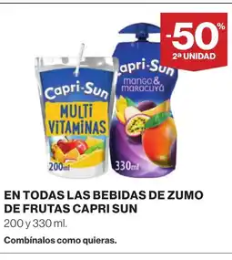 Supercor CAPRI SUN En todas las bebidas de zumo de frutas oferta