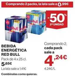 Supercor RED BULL Bebida energética oferta
