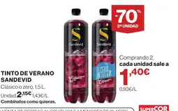 Supercor SANDEVID Tinto de verano oferta