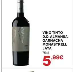 Supercor Vino tinto d.o. almansa garnacha monastrell laya oferta
