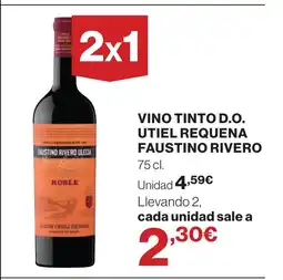 Supercor Vino tinto d.o. utiel requena faustino rivero oferta