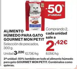 Supercor Alimento húmedo para gato gourmet mon petit oferta