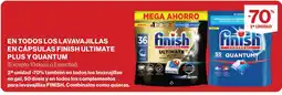 Supercor En todos los lavavajillas en cápsulas finish ultimate plus y quantum oferta