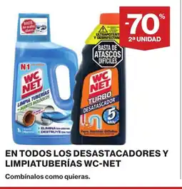 Supercor WC-NET En todos los desastacadores y limpiatuberías oferta