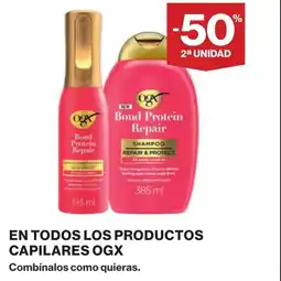 Supercor OGX En todos los productos capilares oferta