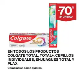 Supercor En todos los productos colgate total, total+, cepillos individuales, enjuagues total y plax oferta