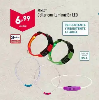 ALDI Romeo Collar Con Iluminacón Led oferta