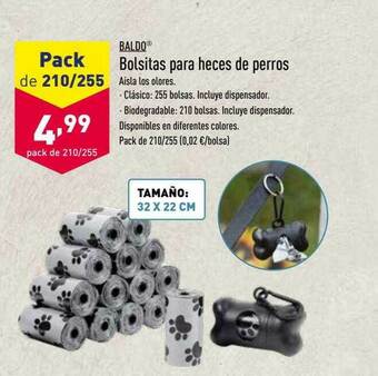 ALDI Baldo Bolsitas Para Heces De Perros oferta