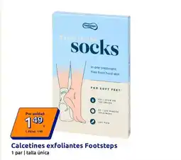 Action Footsteps - calcetines exfoliantes oferta