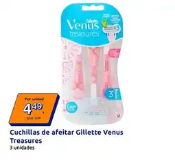 Action Gillette - cuchilas de afeitar venus treasures oferta