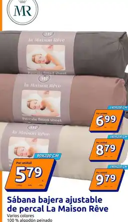 Action La maison rêve - saban bajera ajustable de percal 90x200 cm oferta