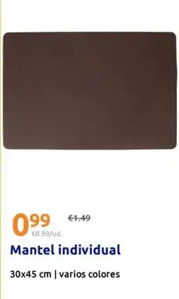 Action Mantel individual oferta