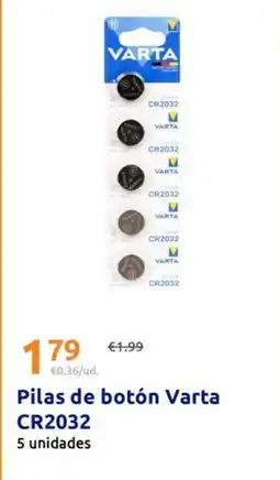 Action Varta - pilas de botón cr2032 oferta