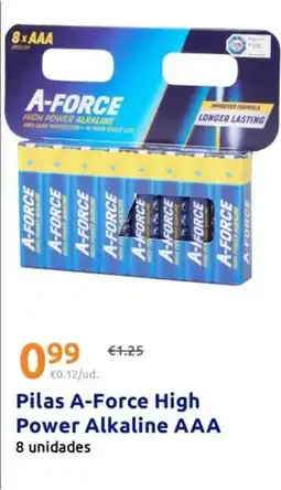 Action A-force - pilas high power alkaline aaa oferta