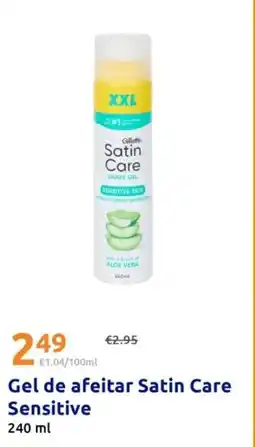 Action Gel de afeitar satin care sensitive oferta