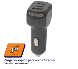 Action Sitecom - cargador rapido para coche oferta