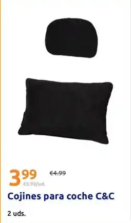 Action C&c - cojines para coche oferta