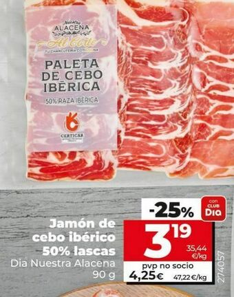 Dia Jamón de cebo dia oferta