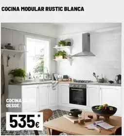Brico Depôt Cocina modular rustic blanca oferta