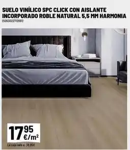 Brico Depôt Spc - suelo vinílico click con aislante incorporado roble natural oferta