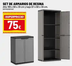 Brico Depôt Set de armarios de resina oferta