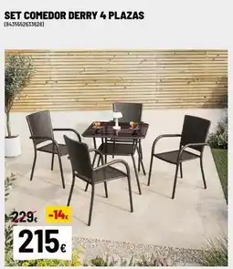 Brico Depôt Set comedor derry 4 plazas oferta