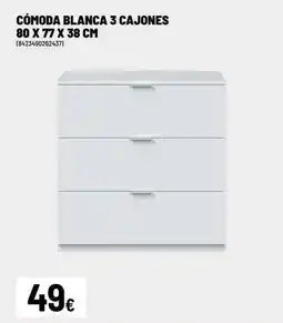 Brico Depôt Cómoda blanca 3 cajones oferta