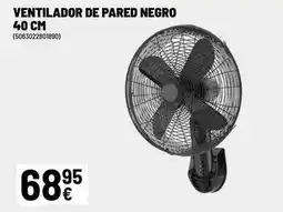 Brico Depôt Ventilador de pared negro 40 cm oferta