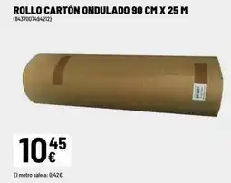 Brico Depôt Rollo carton ondulado 90 cm x 25 m oferta