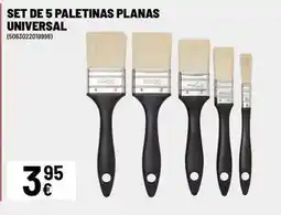 Brico Depôt Universal - set de 5 paletinas planas oferta