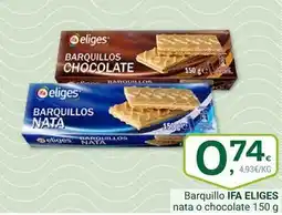 Supermercados Dani Ifa eliges - barquillo nata o chocolate oferta