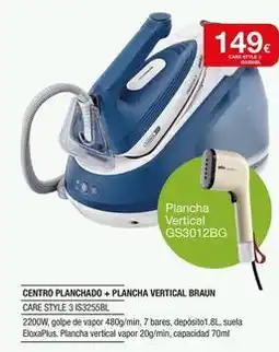 Milar Braun - centro planchado + plancha vertical oferta