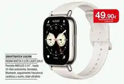 Milar Xiaomi - smartwatch redmi watch 5 lite light gold oferta